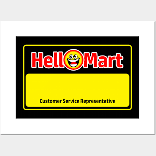 HelloMart Nametag Posters and Art